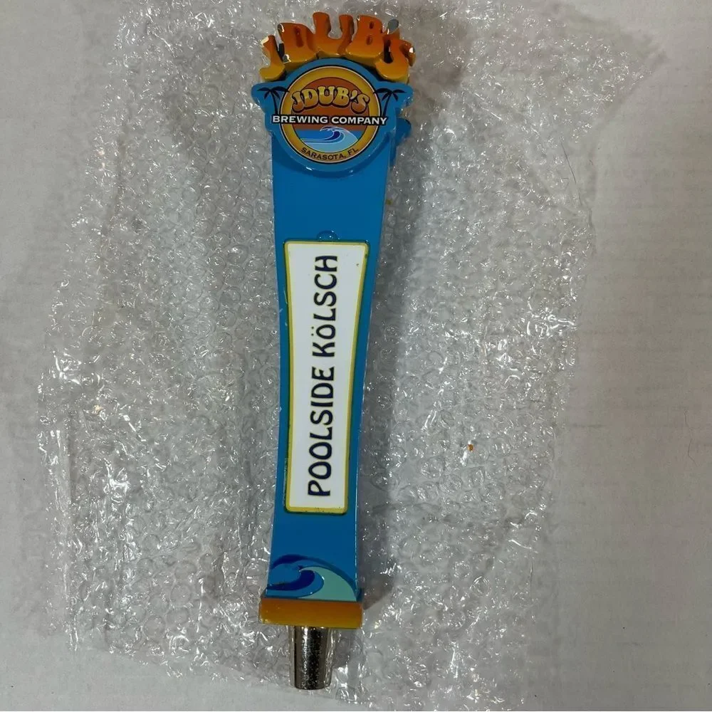 JDub's Brewing Company Poolside Kolsch beer tap handle